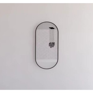 Me Black Framed Oval Mirror 450 * 900